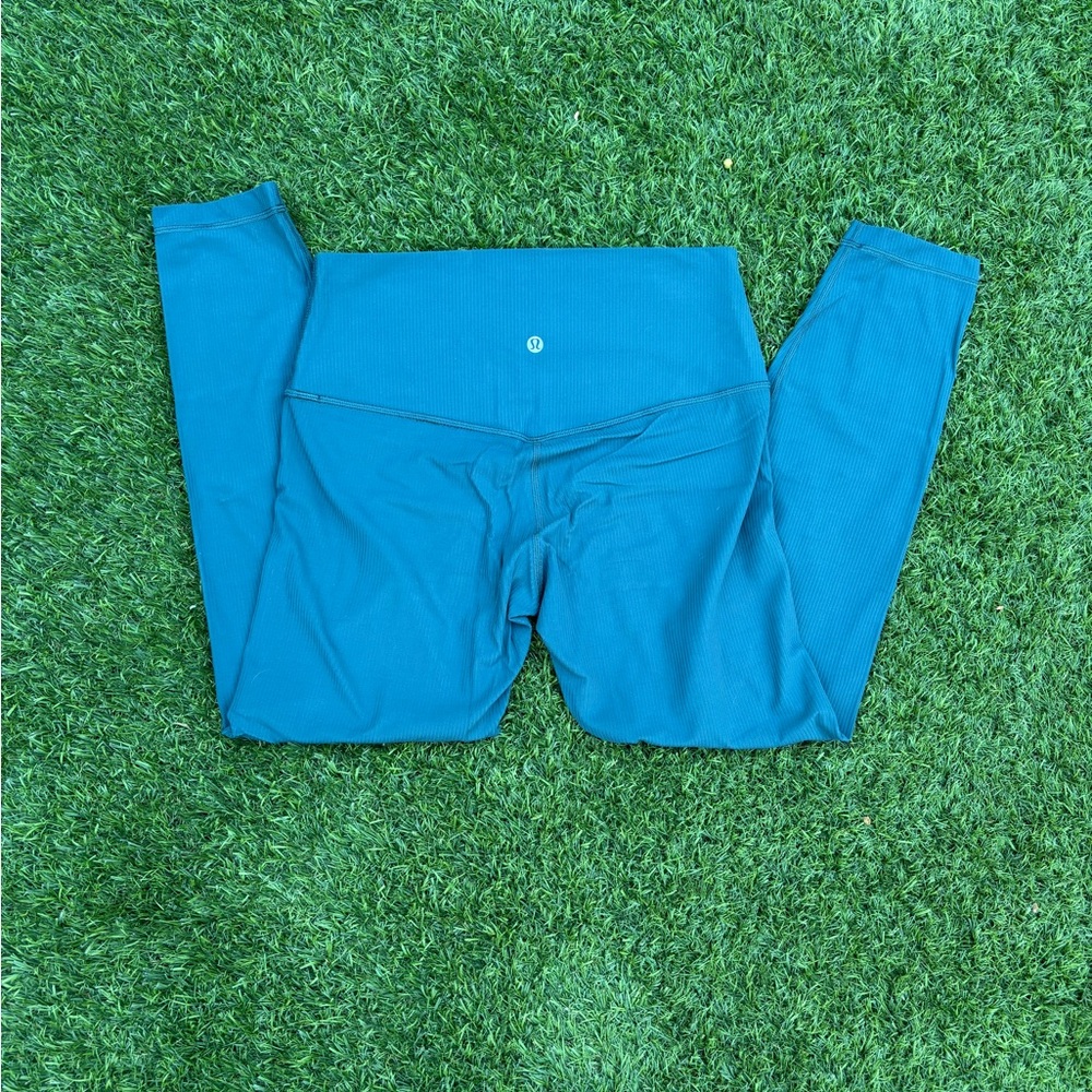 lululemon athletica Blue Leggings Size 10 - Picture 3 of 6